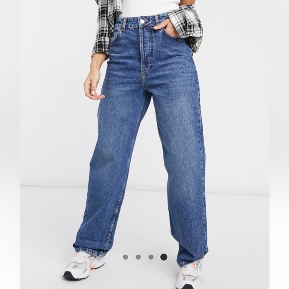 Topshop Mom Jean in mid blue - Picture 3 of 8
